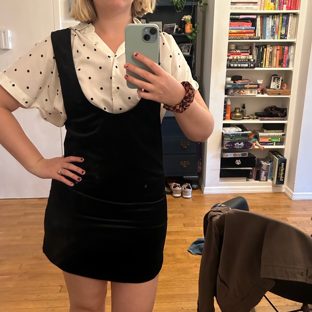 Velvet mini dress size medium